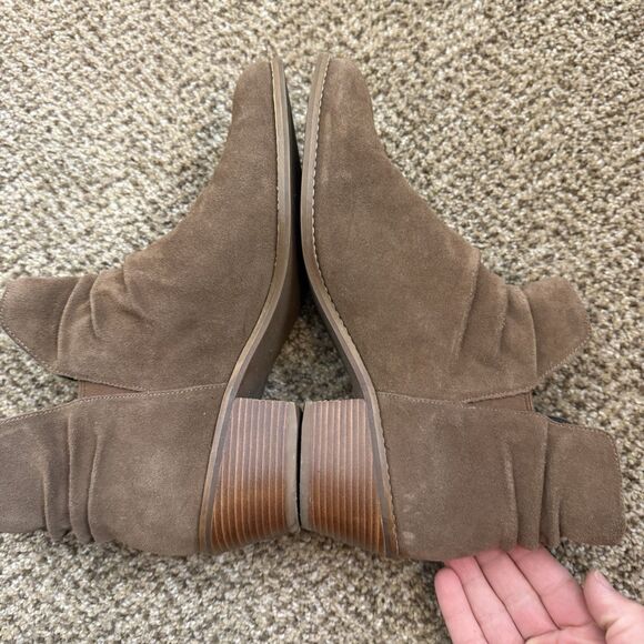 Womens Cole Haan Alayna Slouch Brown Suede Ankle Boots Booties Size 9.5 B GUC - Picture 9 of 11